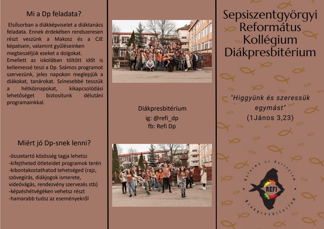Diákpresbitérium tevékenysége 2022-2023-ban