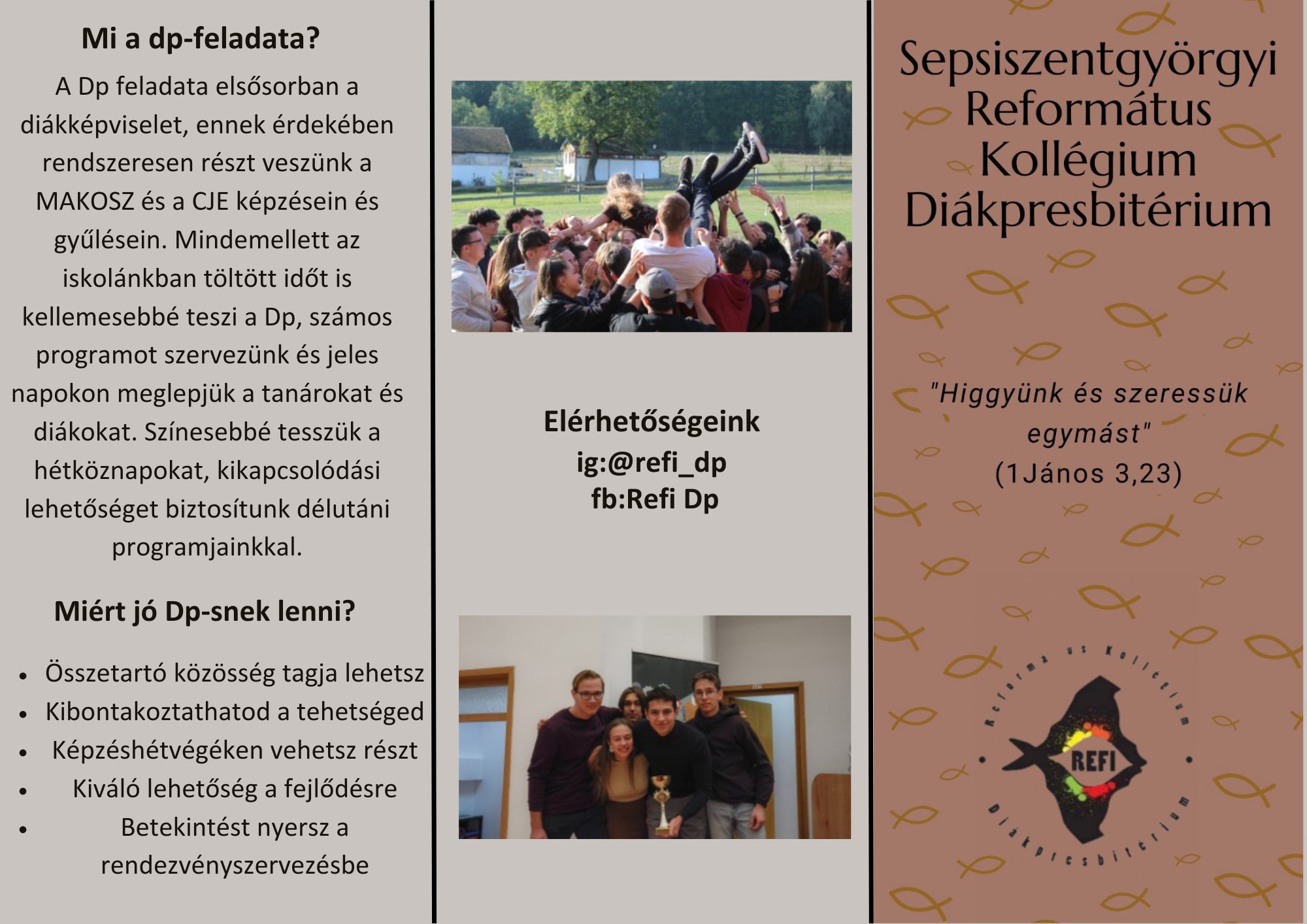 Diákpresbitérium tevékenysége 2023-2024-ben