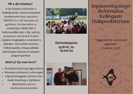 Diákpresbitérium tevékenysége 2023-2024-ben